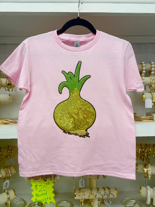 Girl’s Youth Sequin Onion T-shirt