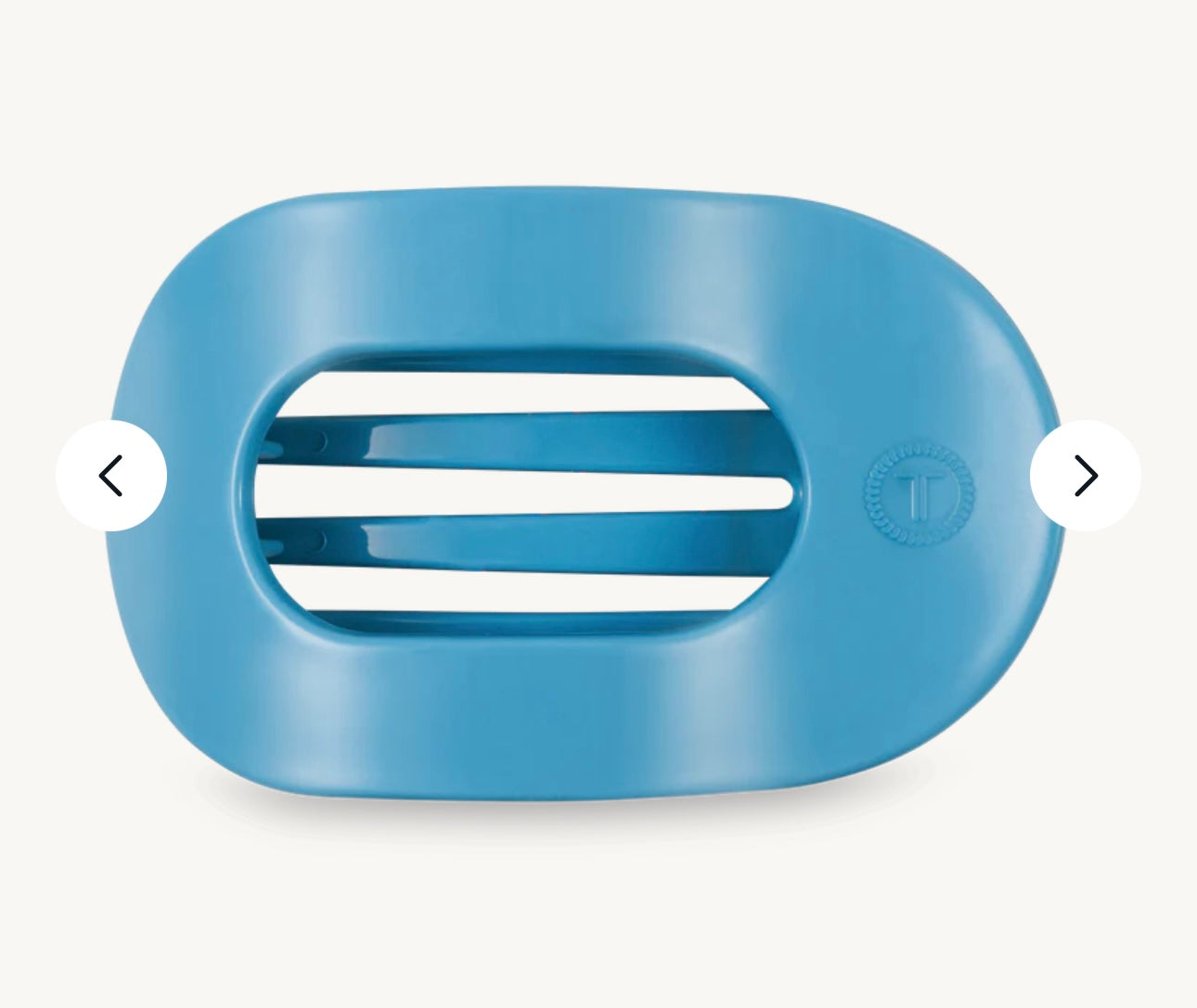 Summer Sky Large Flat Round Hair Clip