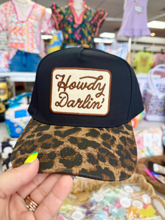 Howdy Darlin Leopard Hat