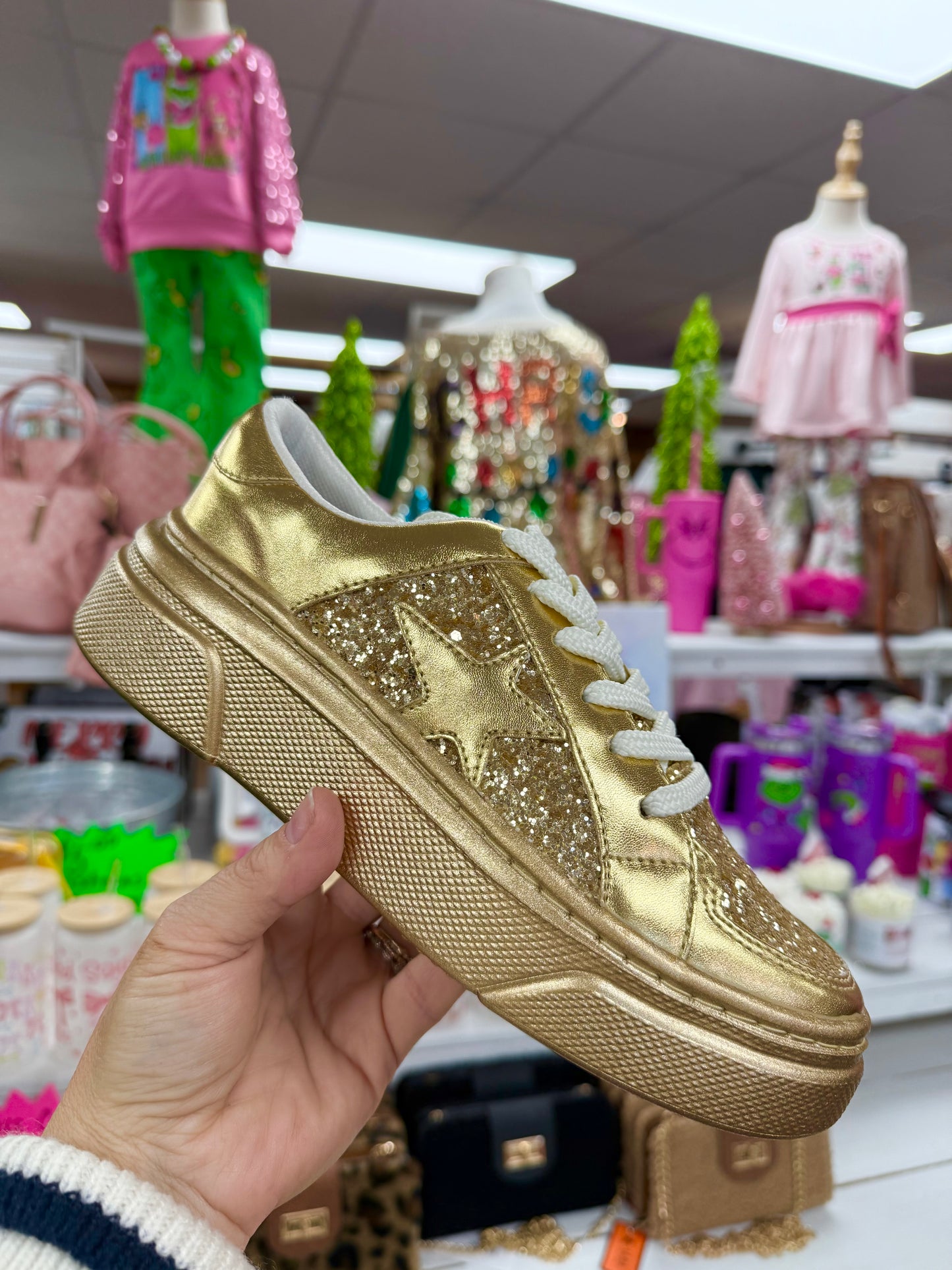 Women’s Gold Tennis Shoes