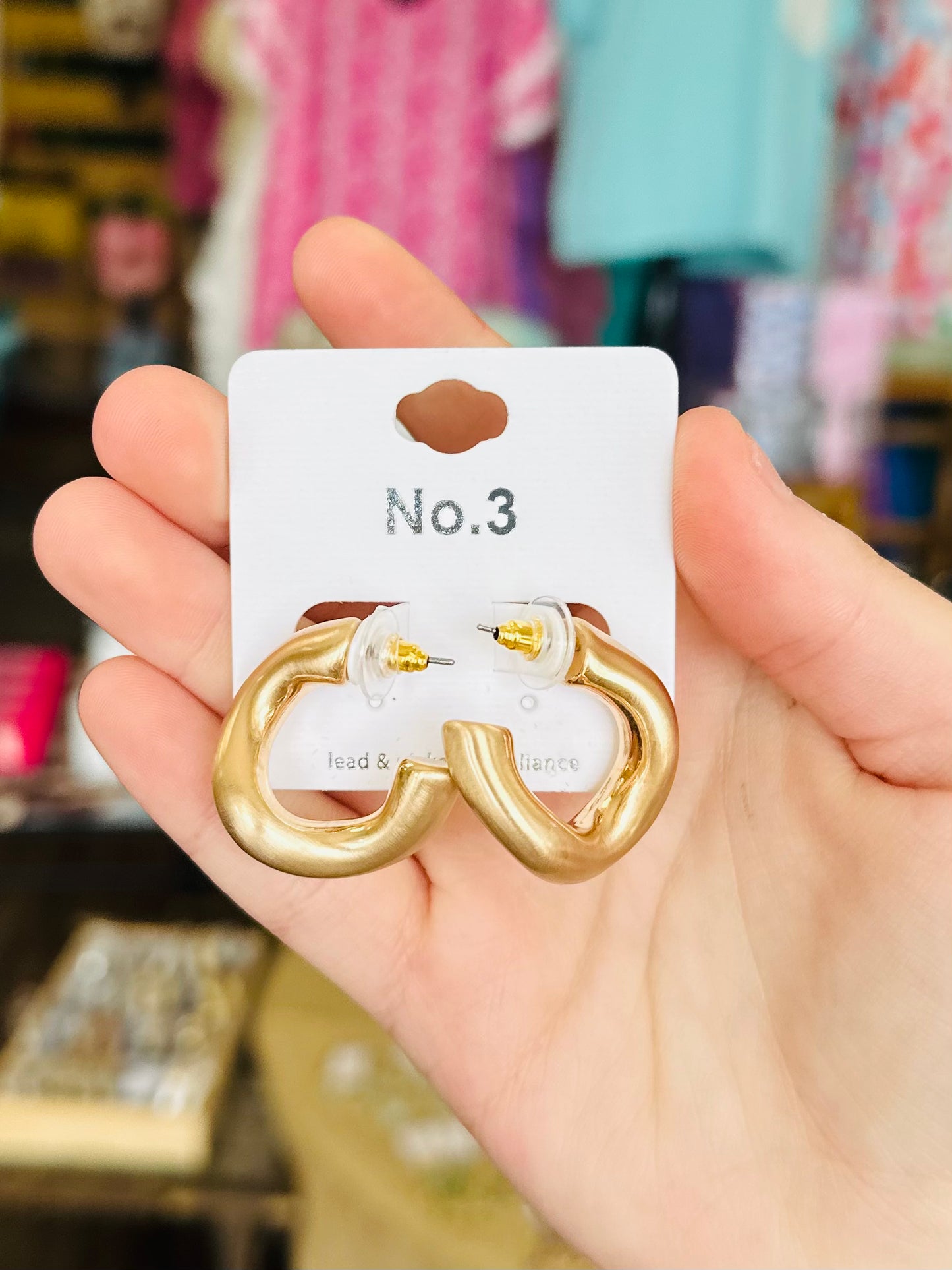 KK 🎃 Small Matte Gold Hoops