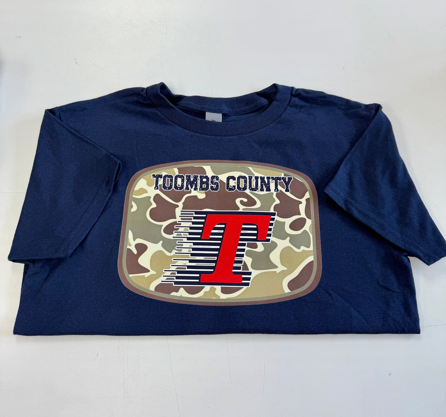 Youth Toombs County Camo T-shirt