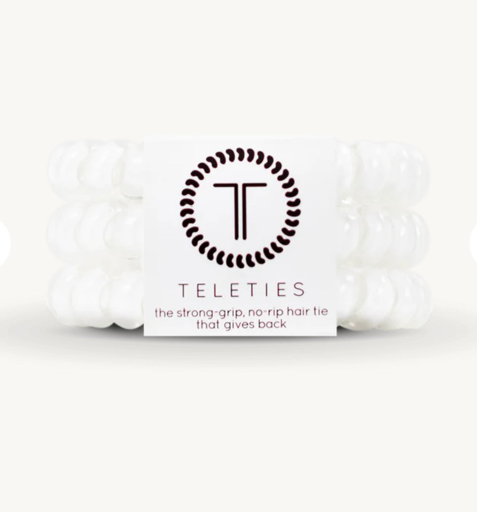 KK Coconut White Large Hair Ties