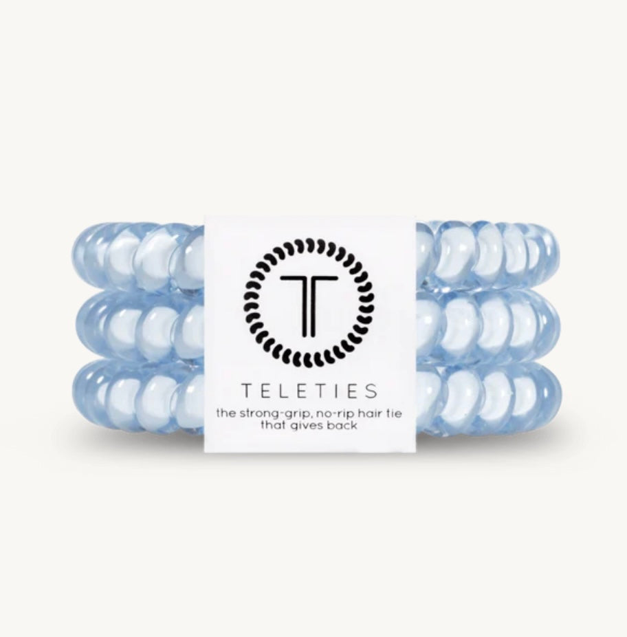 KK Washed Denim Small Hair Ties