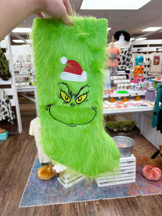 Furry Gr*nch Stocking