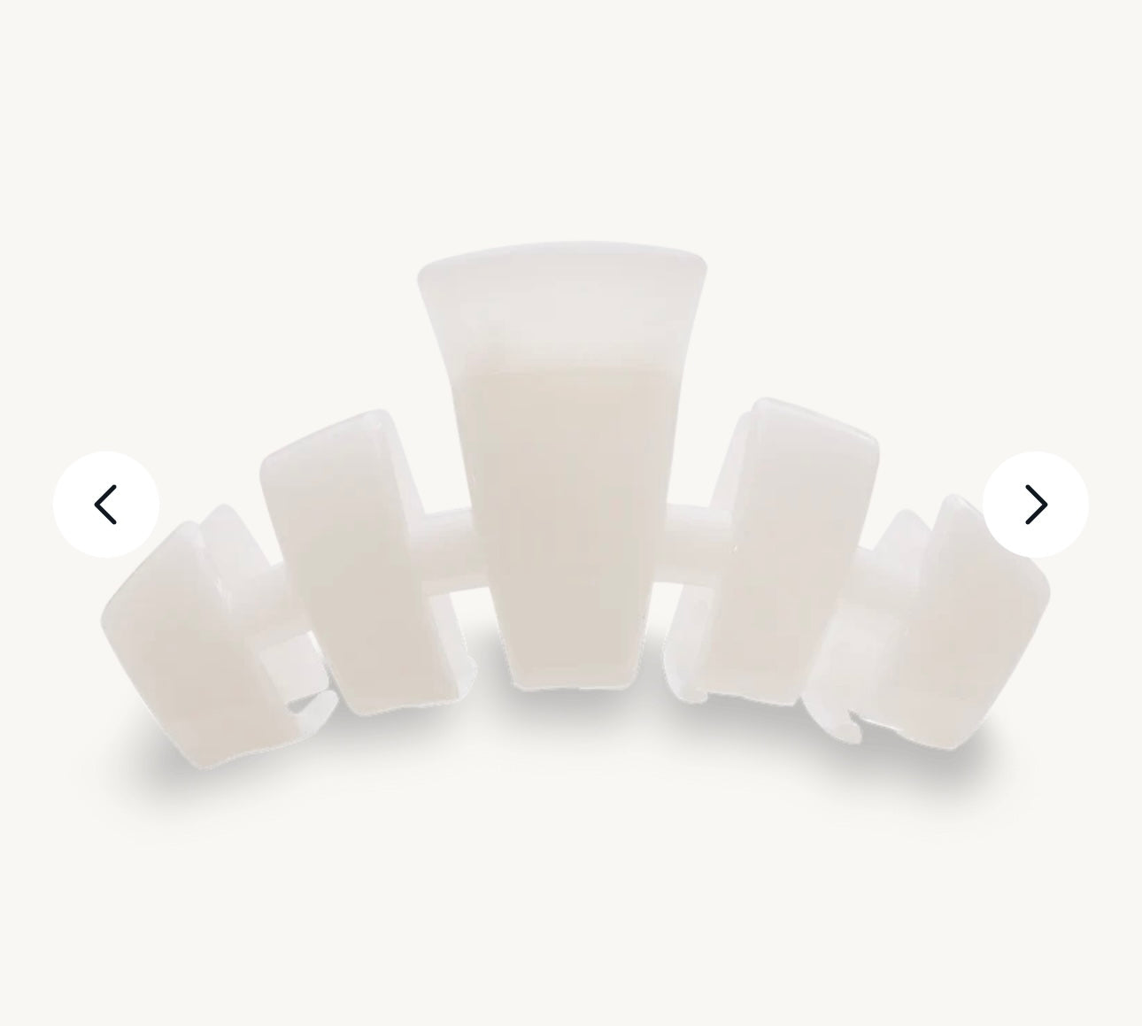 KK Classic Coconut White Large Claw Hair Clip