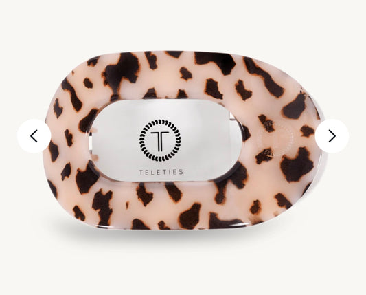 Blonde Tortoise Large Flat Round Hair Clip