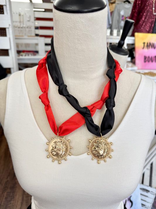 Bulldogs Scarf Necklace