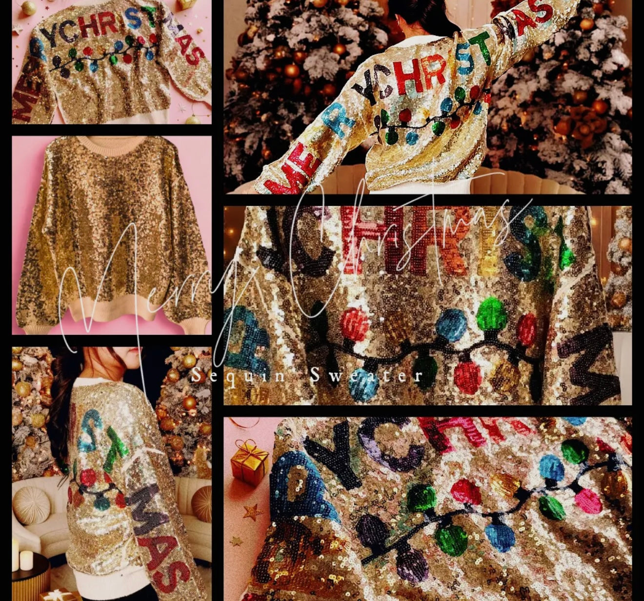 PREORDER Sequin CHRISTMAS Sweater