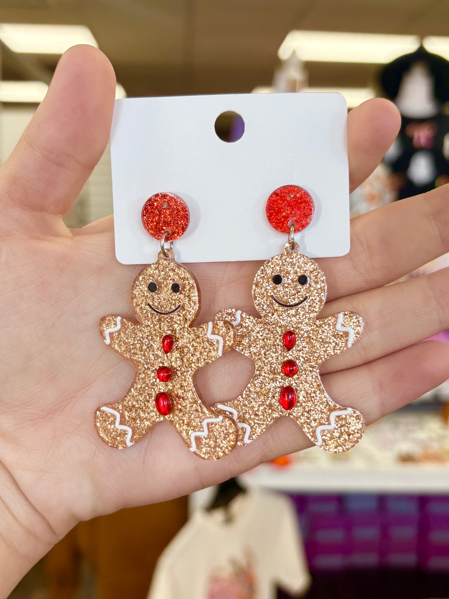 KK Acrylic Gingerbread Earrings
