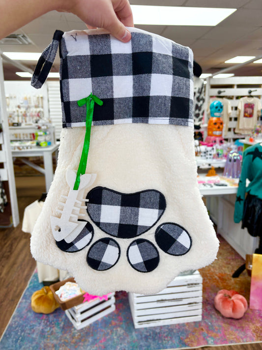Black Buffalo Cat Stocking