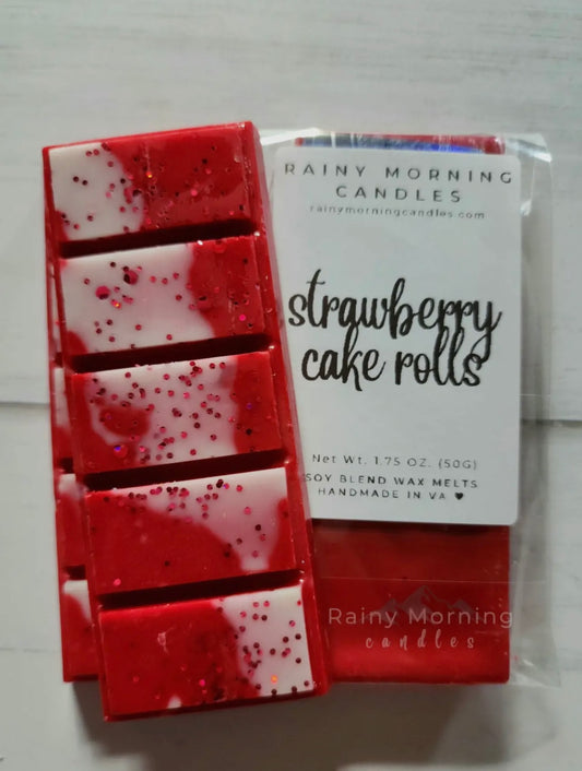 KK Strawberry Cake Rolls Snap Bar Wax Melts