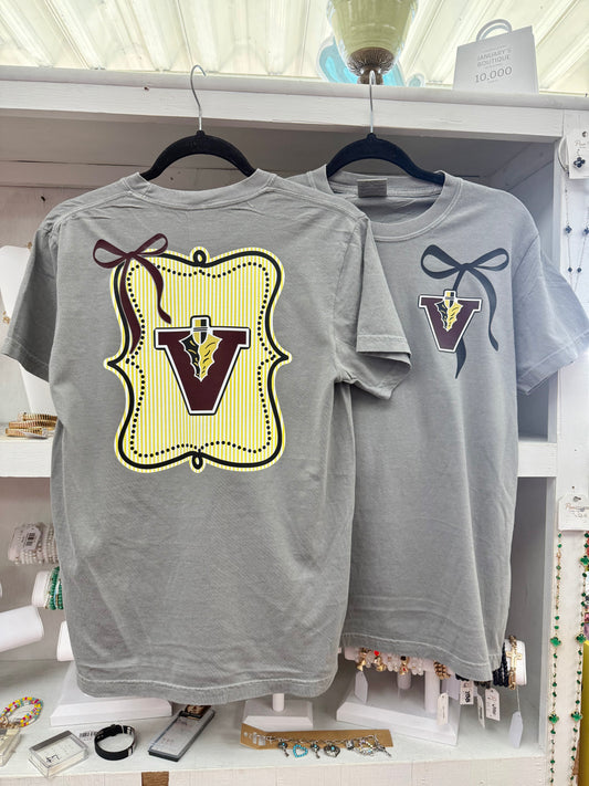 Women’s Vidalia Indians Preppy Bow T-shirt