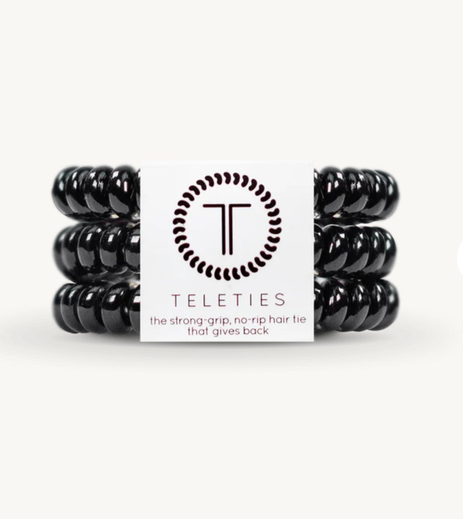 KK Jet Black Small Hair Ties