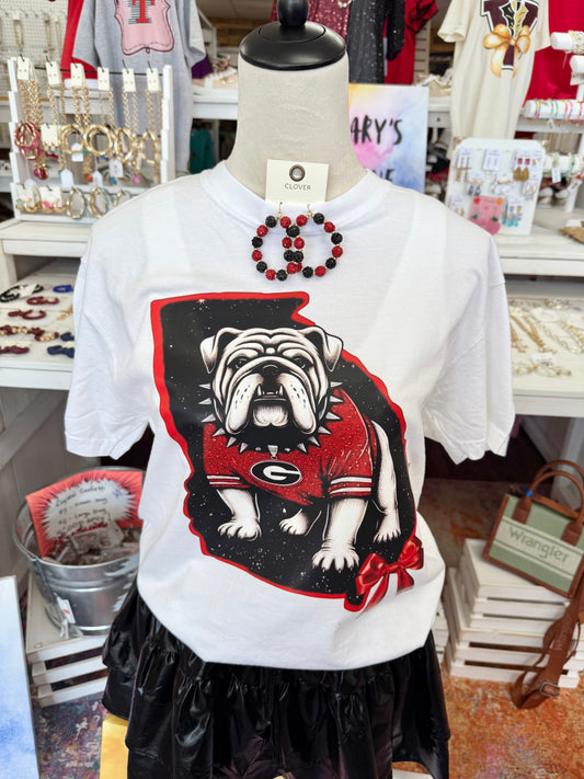 Girl’s Faux Sequin UGA T-shirt