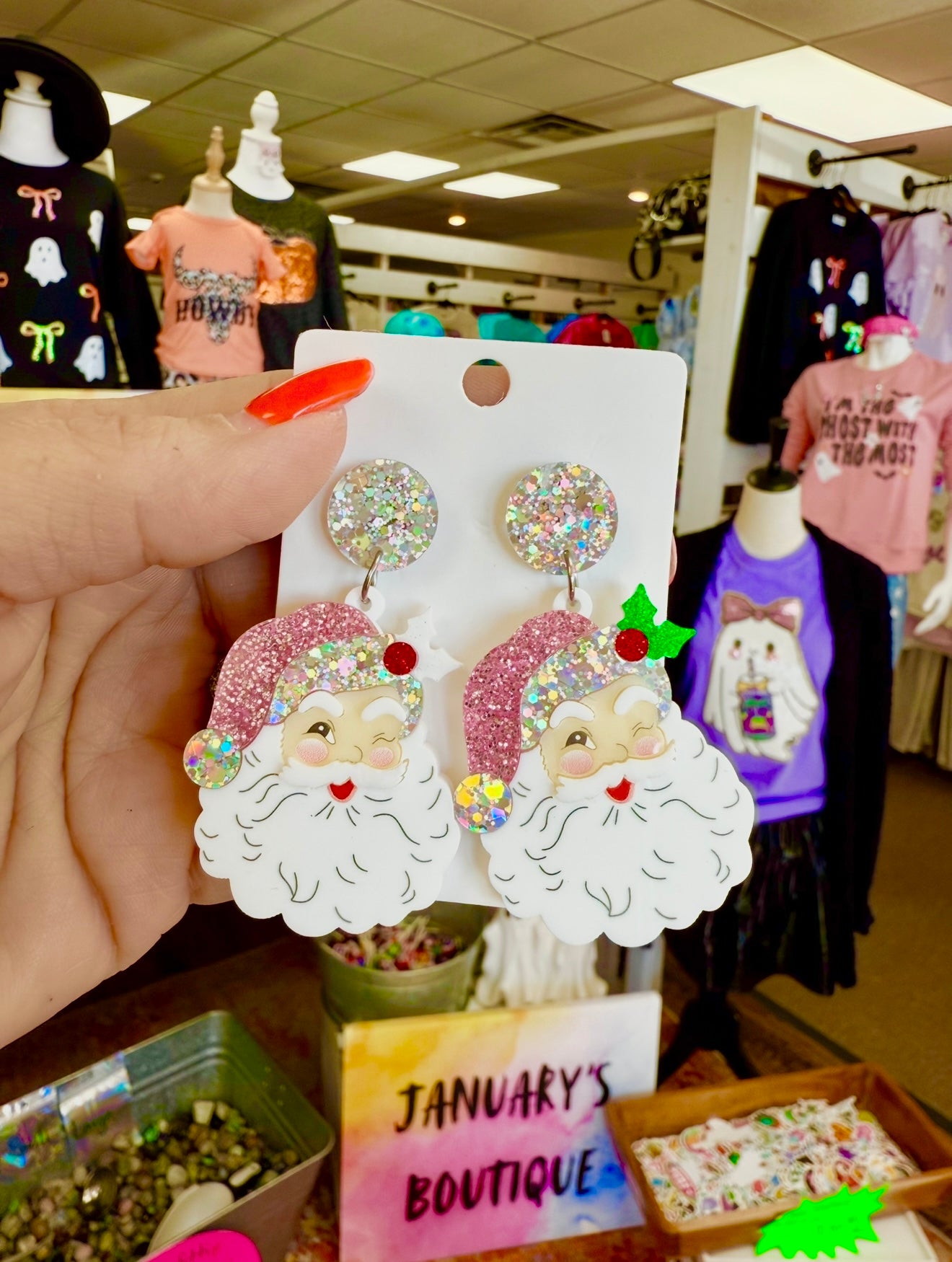 Santa Earrings