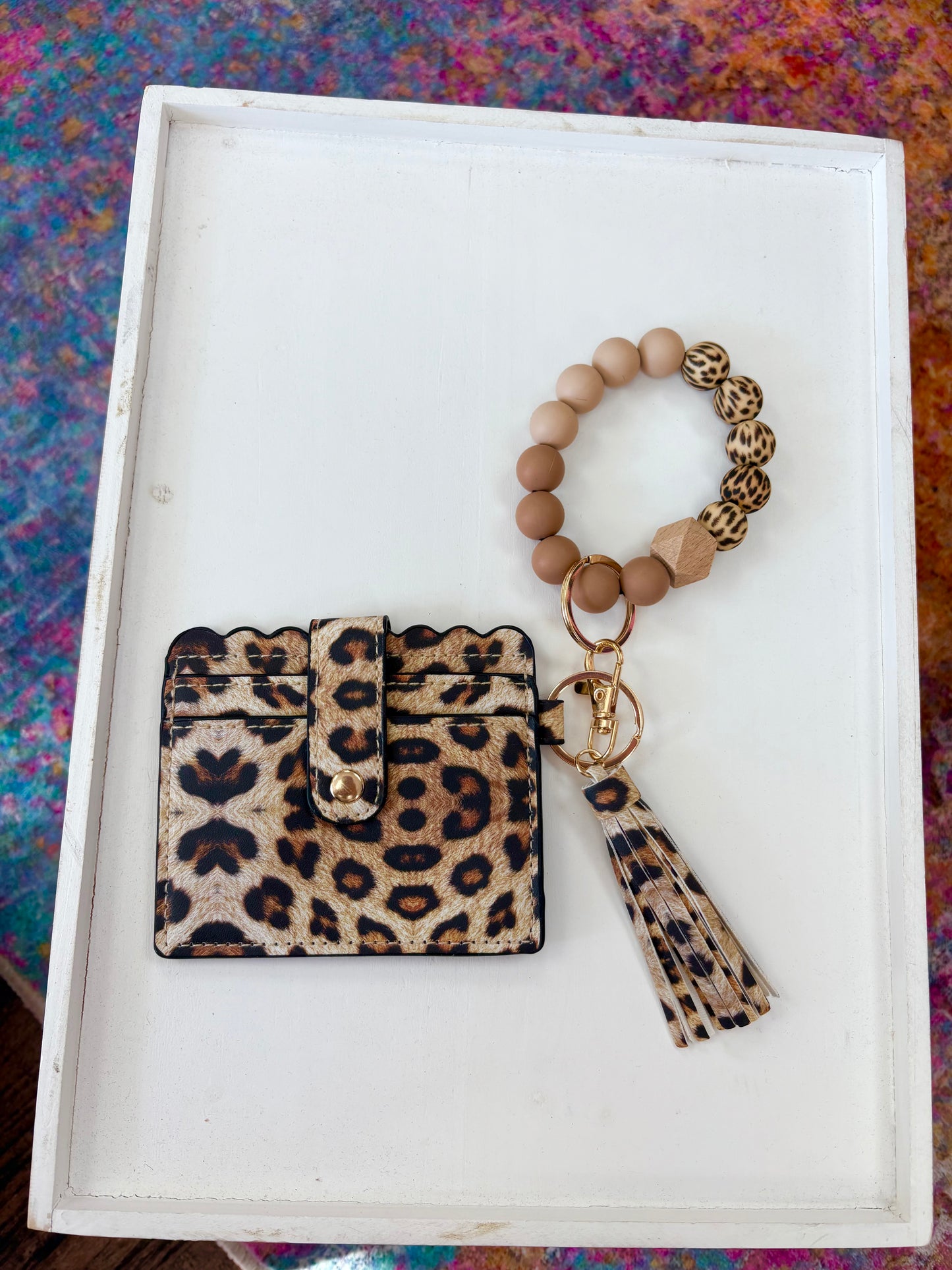 KK Leopard Wristlet Wallet