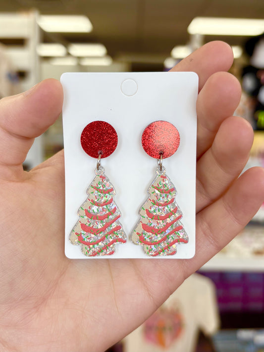 KK Christmas Tree Cake Earrings