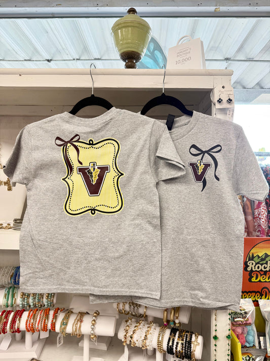 Girl’s Vidalia Preppy Bow T-shirt