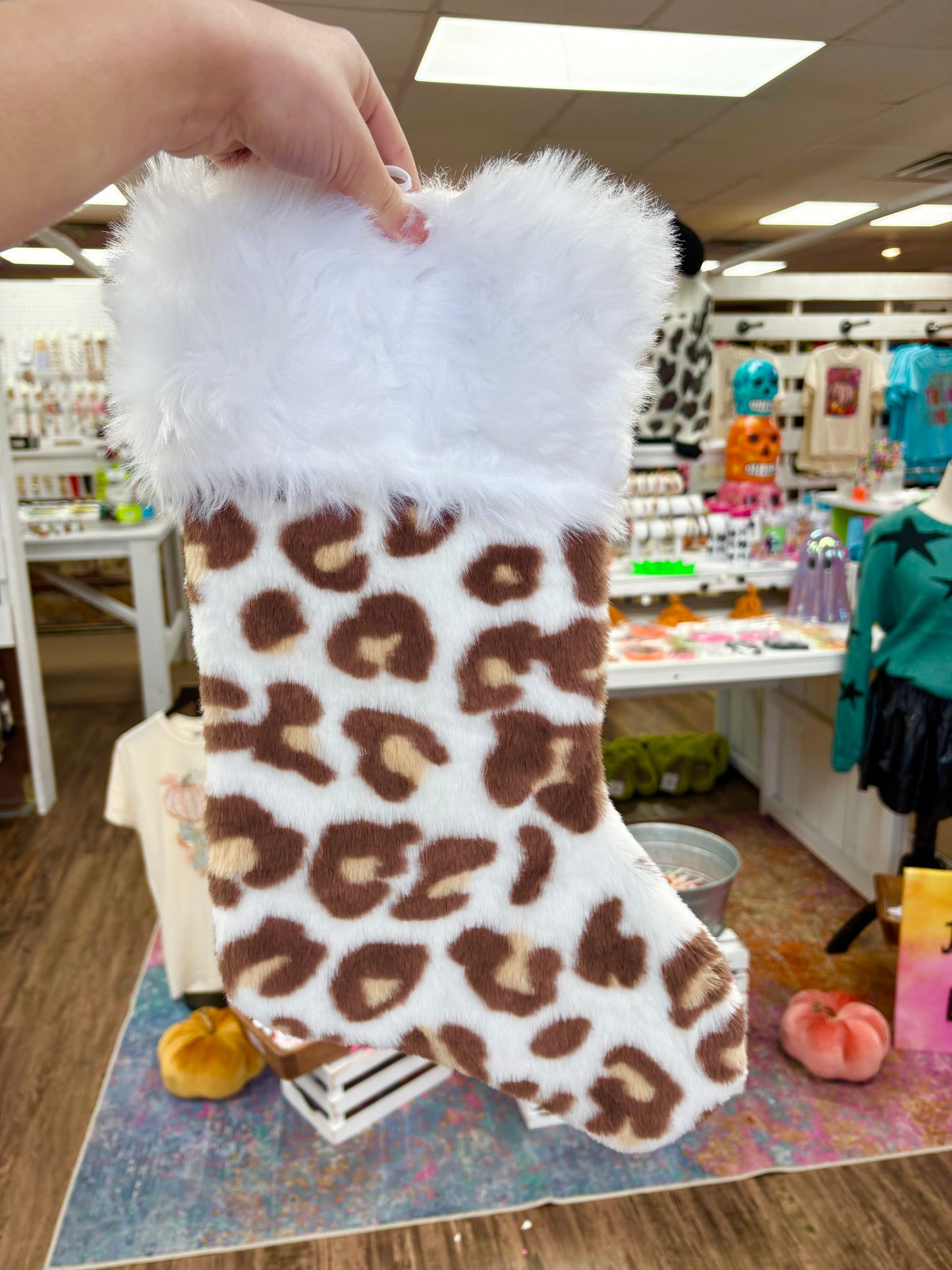 White Leopard Stocking