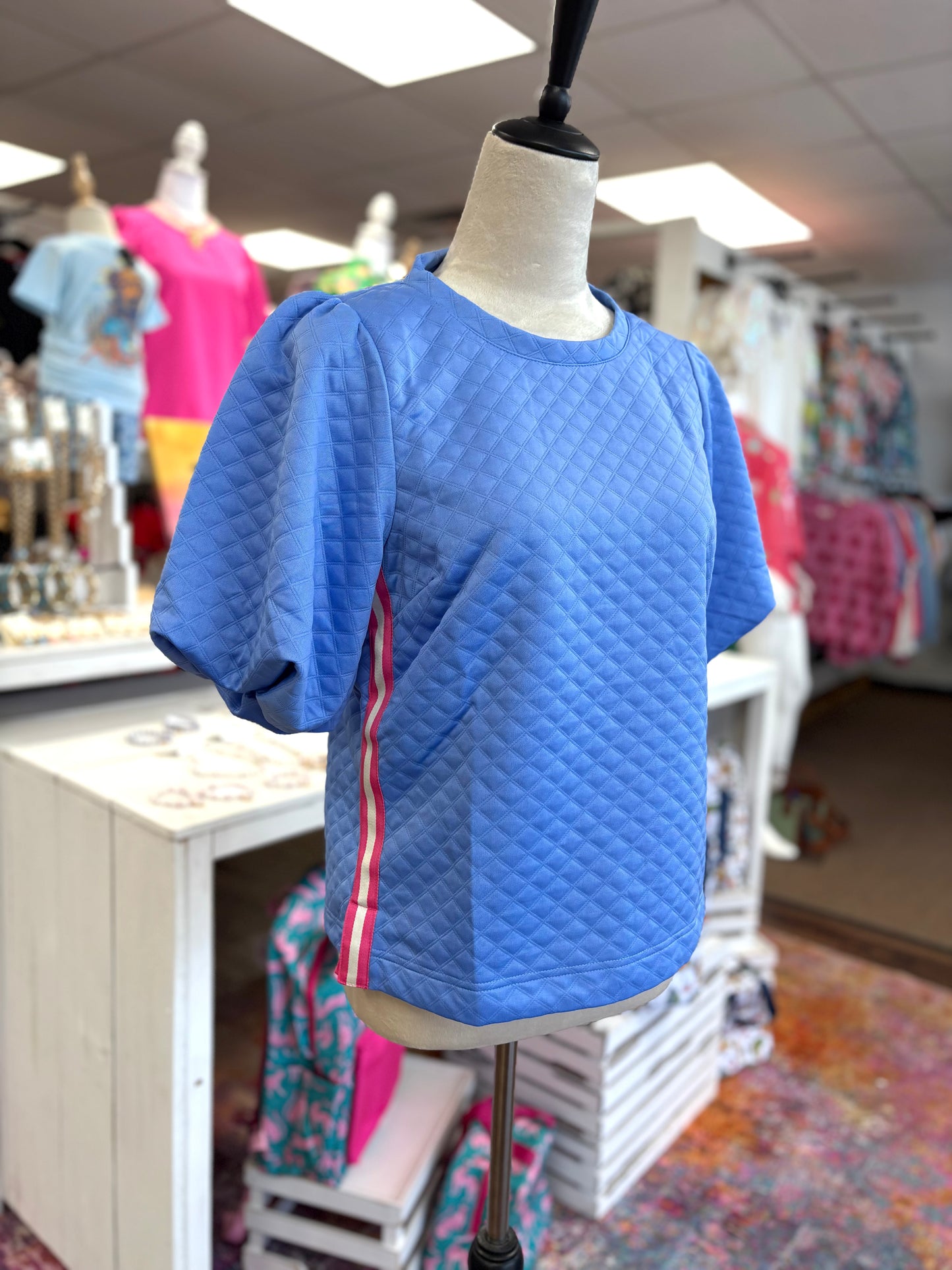 Women’s Blue Mary Square Top