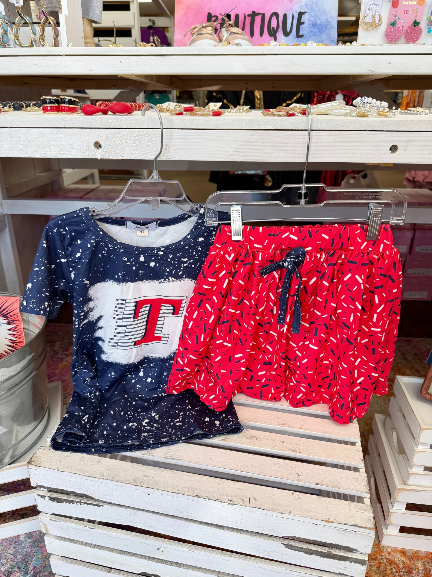 Girl's Toombs Bulldogs Skort Set