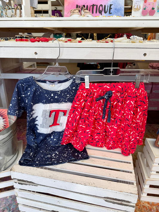 Girl's Toombs Bulldogs Skort Set