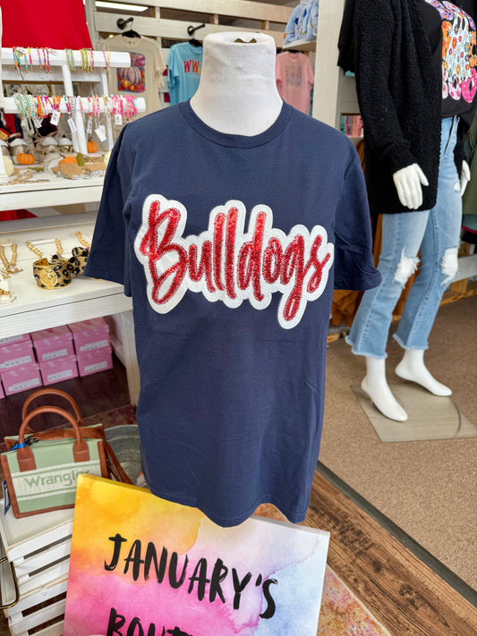 Sequin BULLDOGS T-shirt