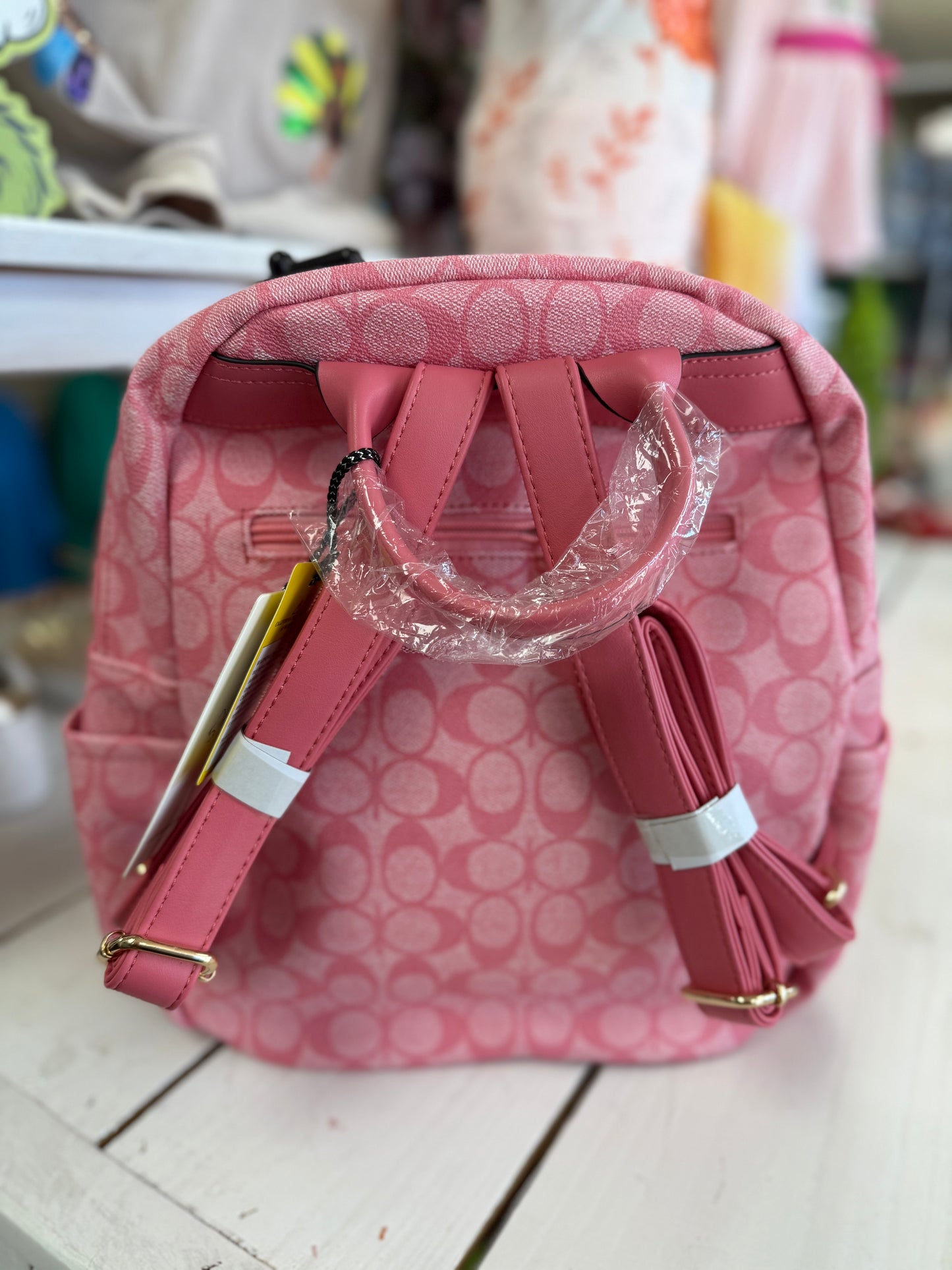 Designer Inspired Pink Backpack