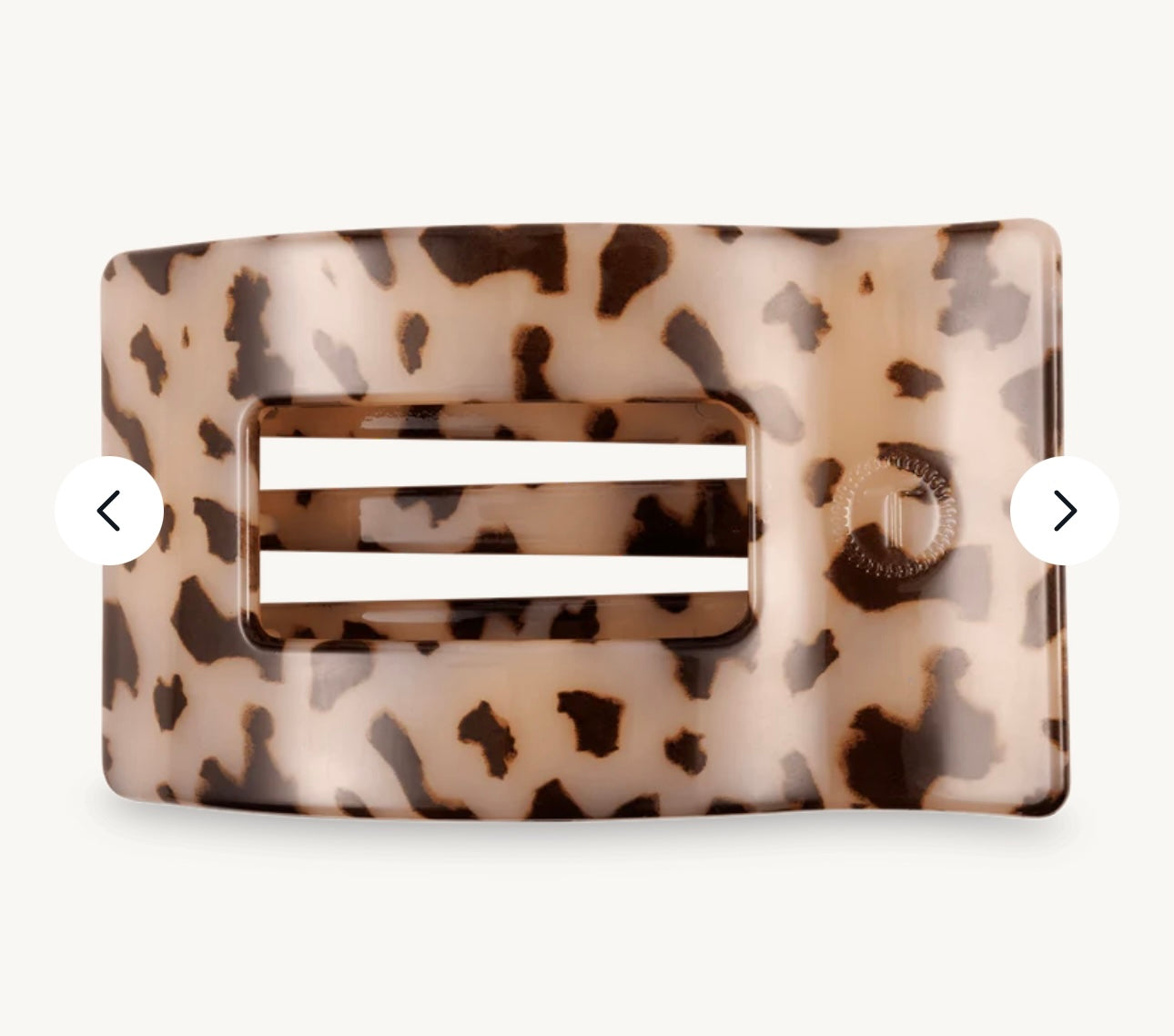 Blonde Tortoise Large Flat Rectangle Hair Clip
