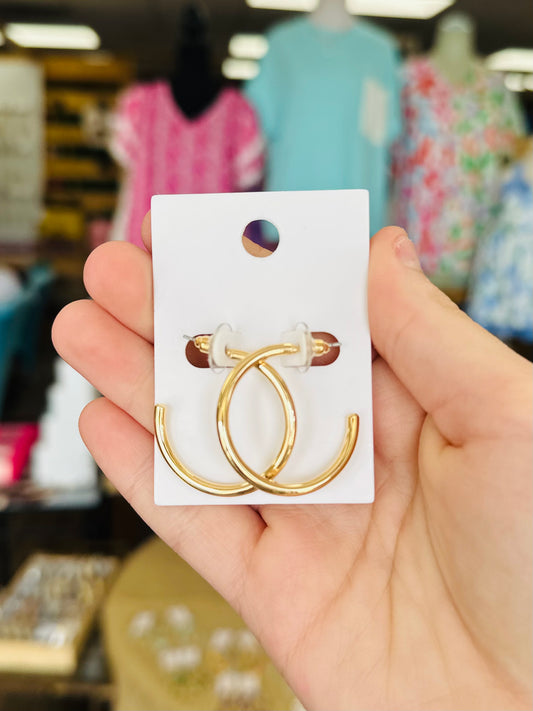 KK Small Gold Hoops