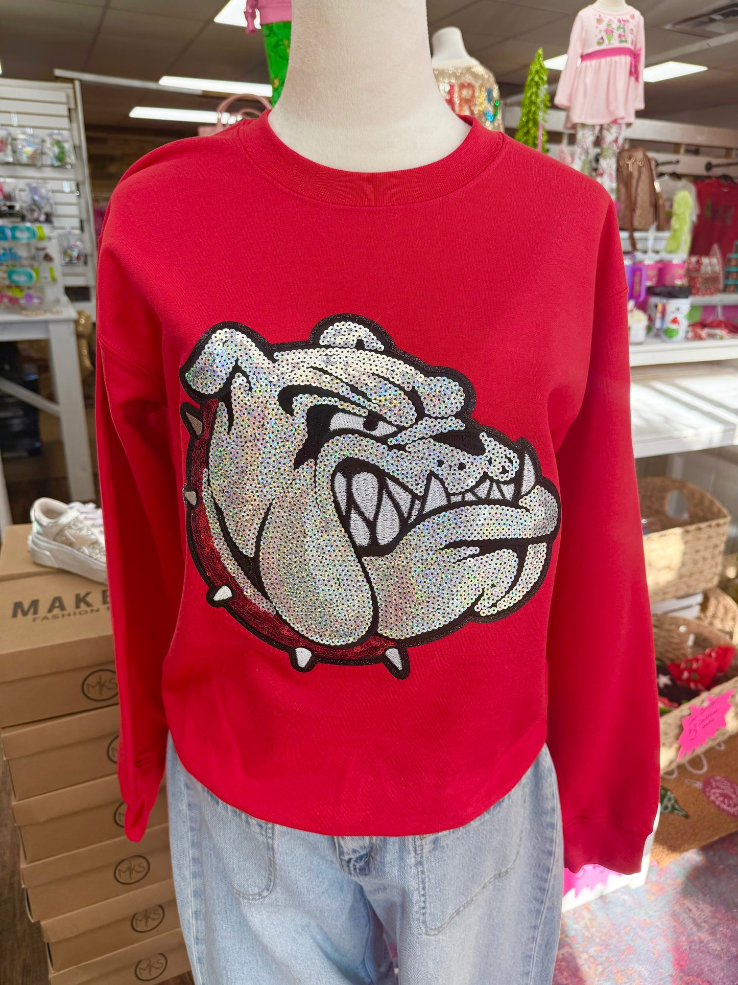 Women’s Toombs Sequin Sweatshirt