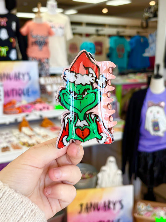 KK Pink Gr*nch Hair Clip