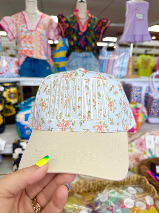 Floral MOMMIN Hat