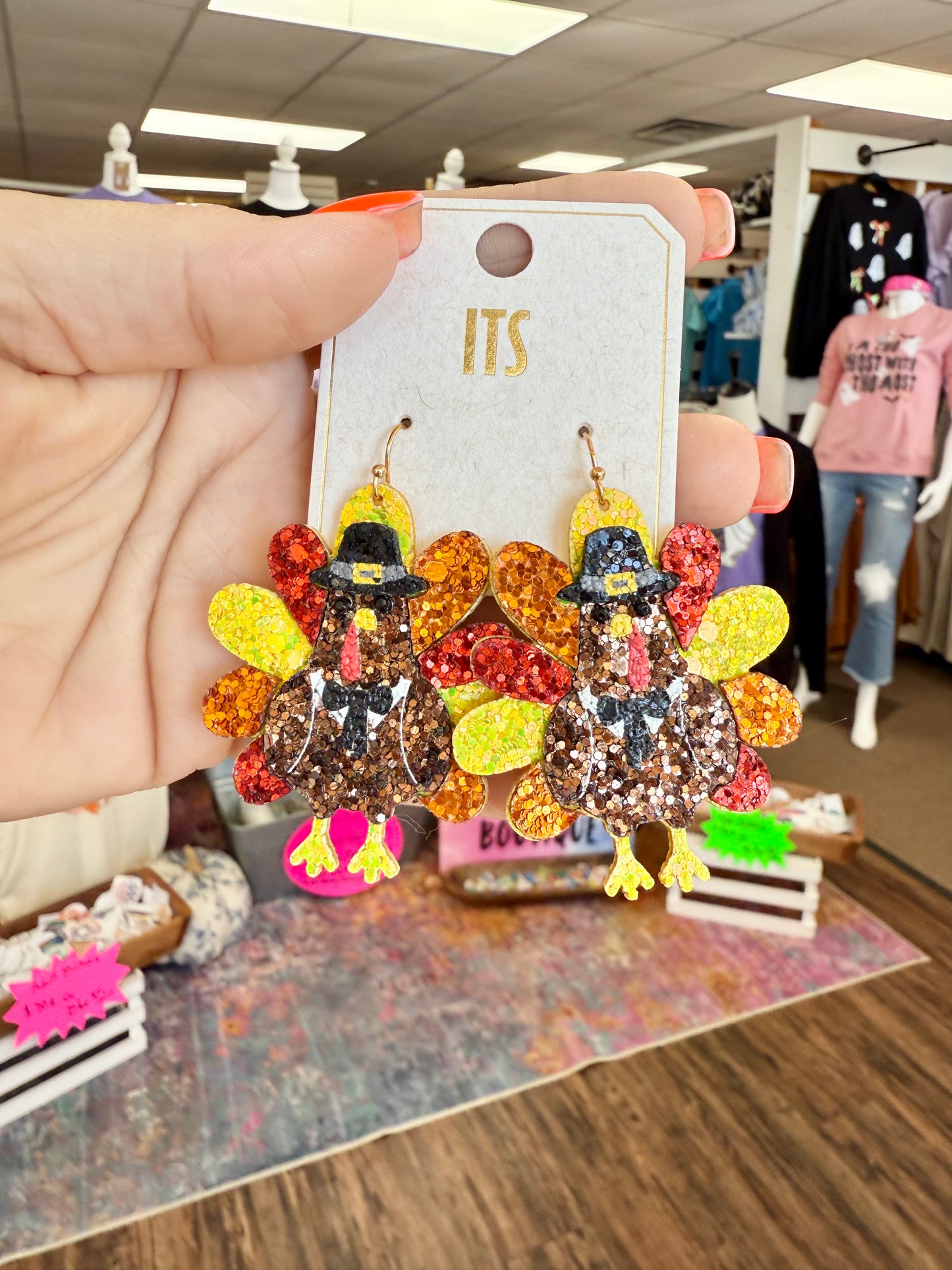 Turkey Glitter Earrings