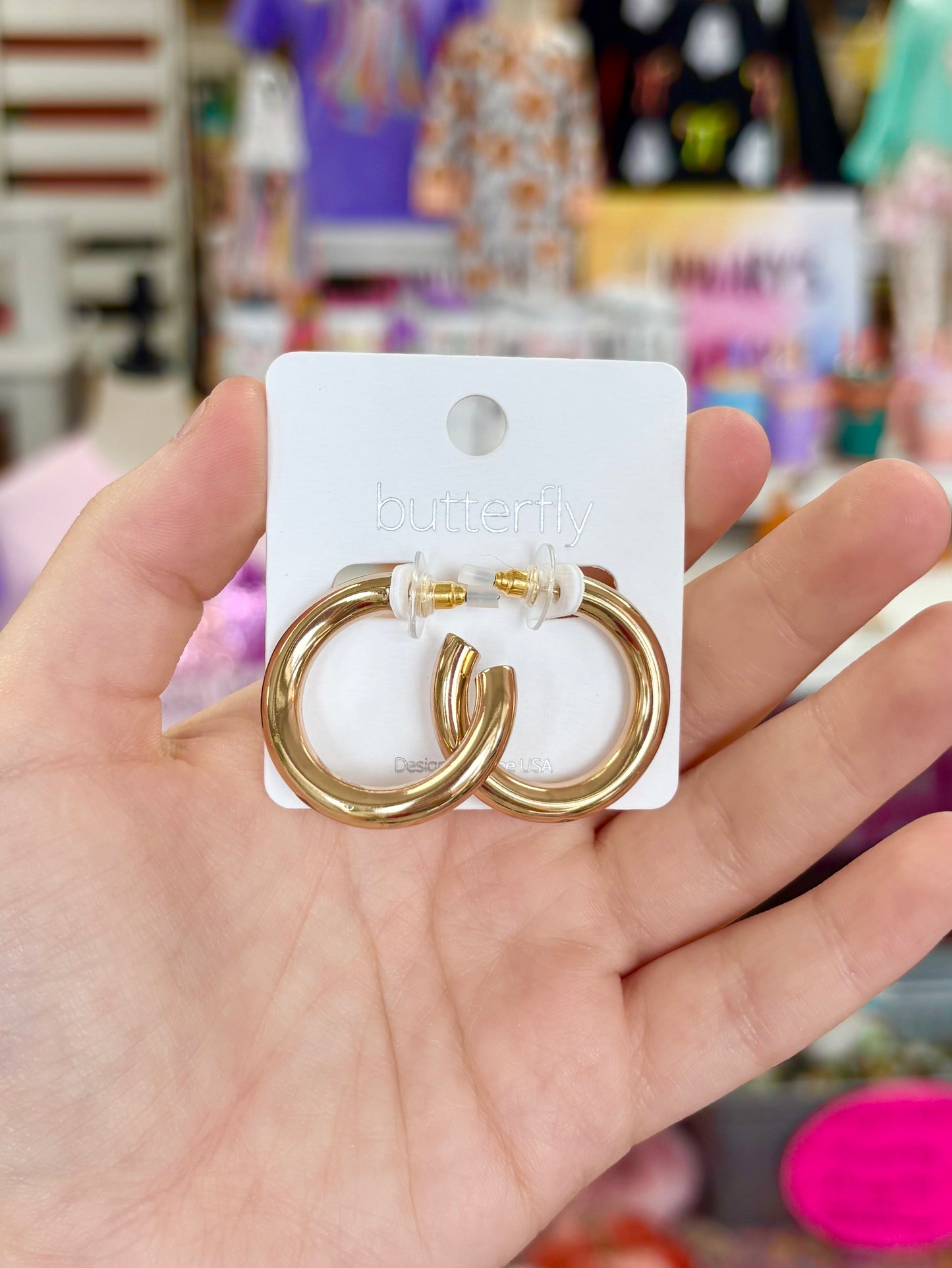 KK 1 Inch Gold Hoops