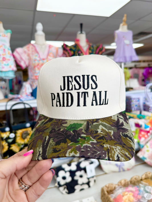 Women’s JESUS PAID IT ALL Hat
