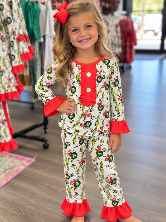 Girl’s Gr*nch Pajamas