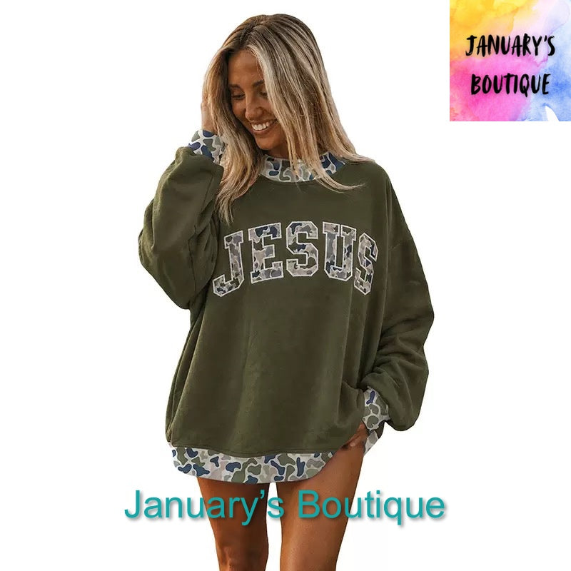 Women’s JESUS Mock Neck Top