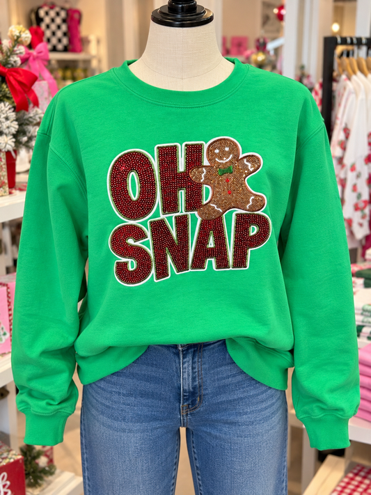 Women’s OH SNAP Sequin Sweatshirt