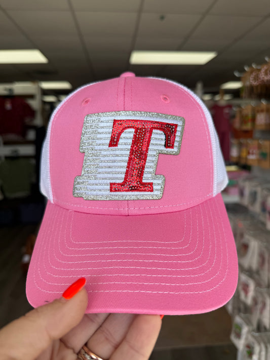 Toombs Sequin Flying T Pink Hat