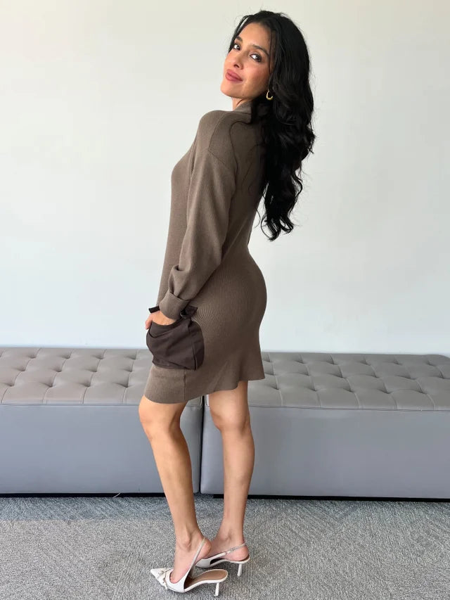Women’s Olive Sweater Dress