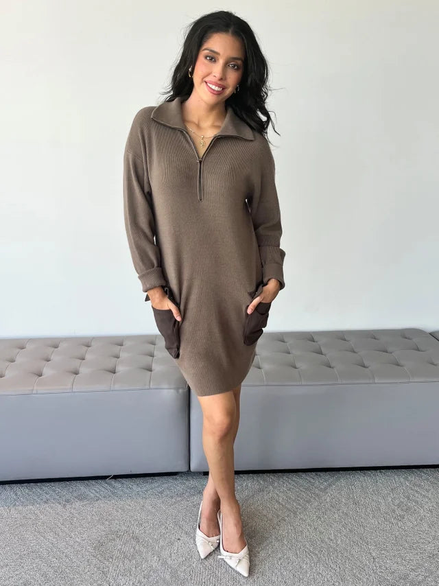 Women’s Olive Sweater Dress