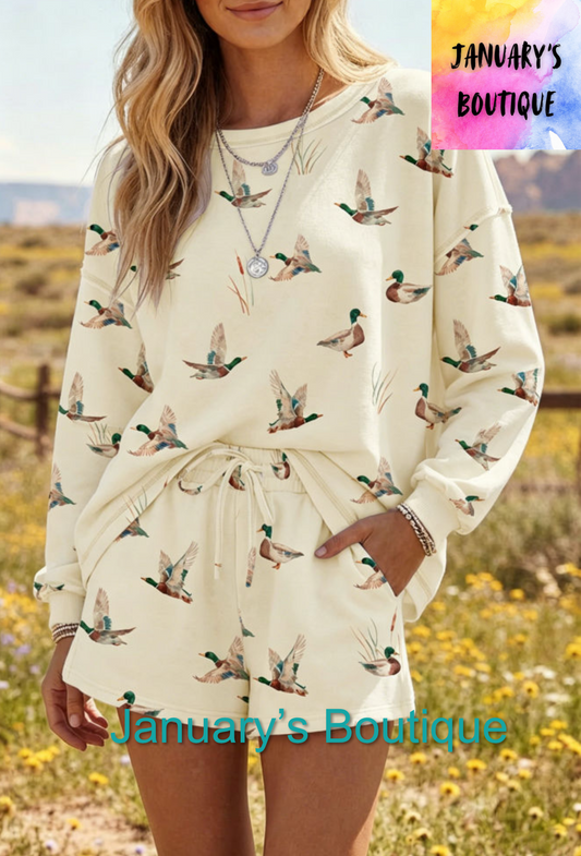 Women’s Mallard Long Sleeve Short Set