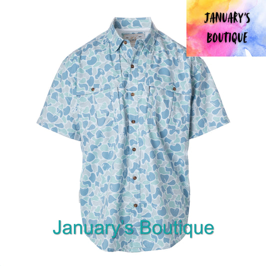 Men’s Fieldstone Saltwater Camo Button Down