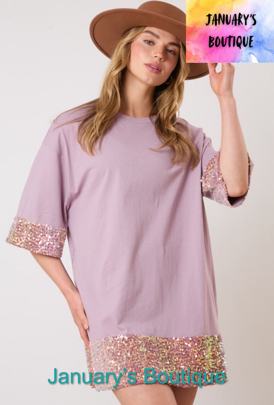 Women’s Lavender Sequin Dress
