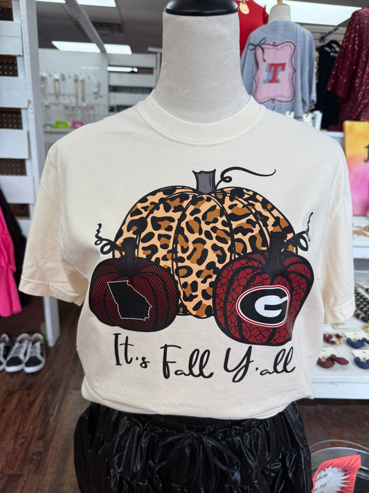Women’s IT’S FALL Y’ALL UGA T-shirt