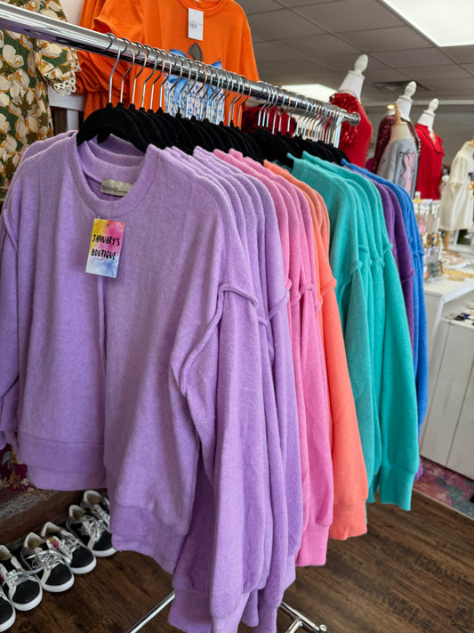 Zenana Melange Hi Lo Sweater