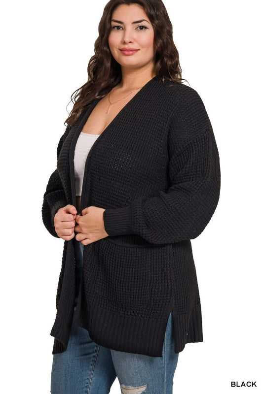 Women’s Plus Black Cardigan