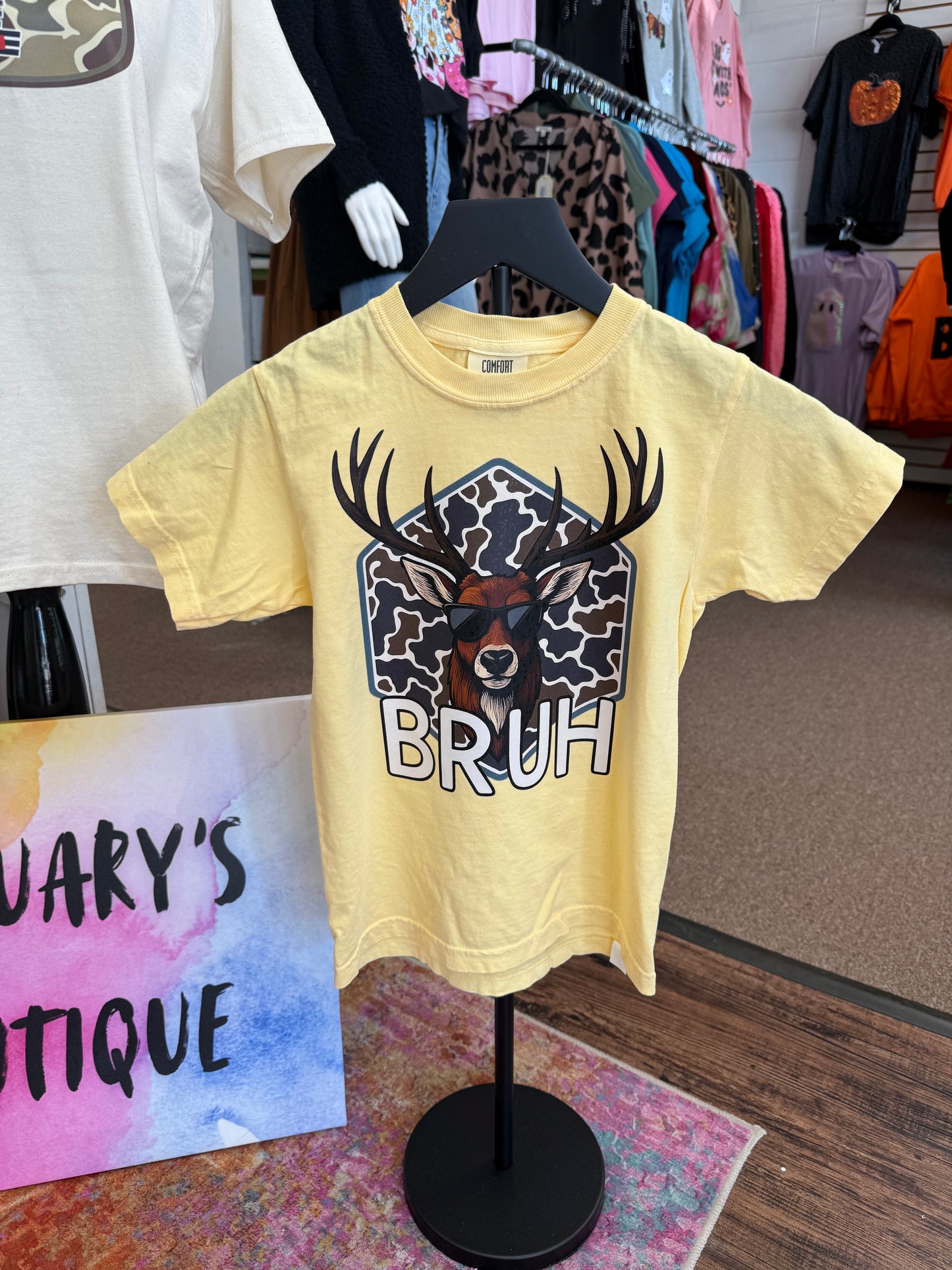 KK Boy’s Camo Deer BRUH T-shirt